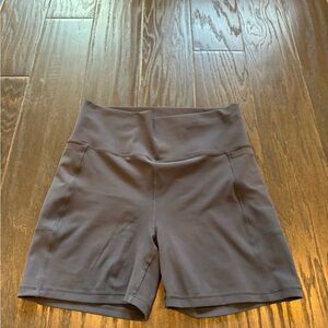 Women's Gray High-Waisted Shorts